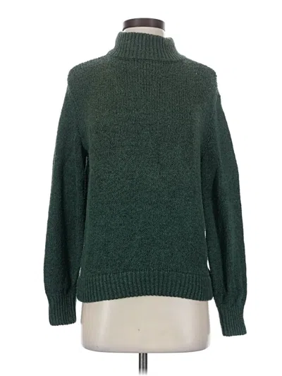 Pre-owned Aerie Turtleneck Sweater In Green