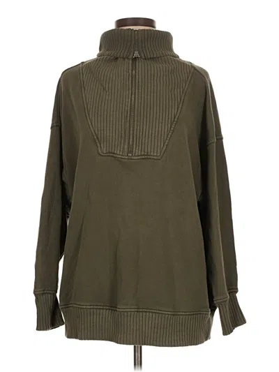 Pre-owned Aerie Turtleneck Sweater In Green