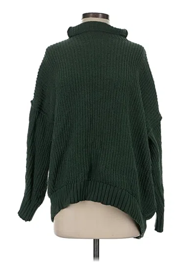 Pre-owned Aerie Turtleneck Sweater In Green