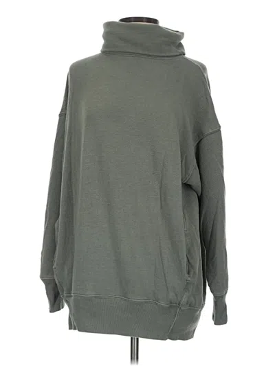 Pre-owned Aerie Turtleneck Sweater In Green
