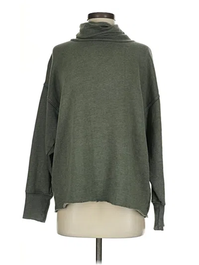 Pre-owned Aerie Turtleneck Sweater In Green