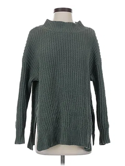 Pre-owned Aerie Turtleneck Sweater In Green