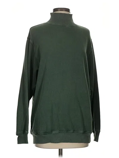 Pre-owned Aerie Turtleneck Sweater In Green