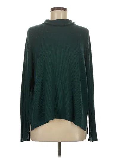 Pre-owned Aerie Turtleneck Sweater In Green