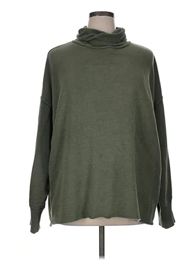 Pre-owned Aerie Turtleneck Sweater In Green