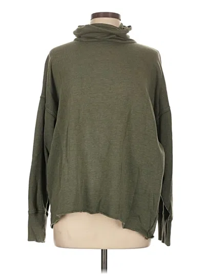 Pre-owned Aerie Turtleneck Sweater In Green