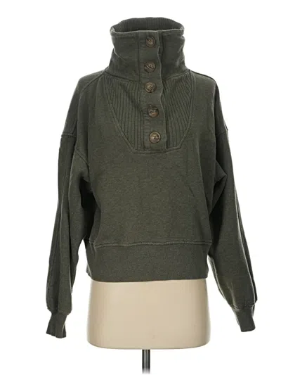 Pre-owned Aerie Turtleneck Sweater In Green