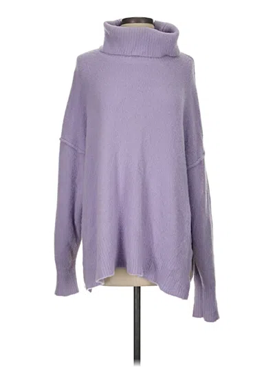 Pre-owned Aerie Turtleneck Sweater In Purple