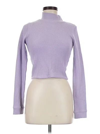 Pre-owned Aerie Turtleneck Sweater In Purple