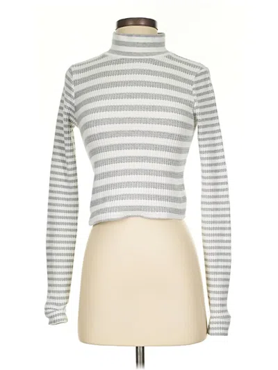 Pre-owned Aerie Turtleneck Sweater In Silver