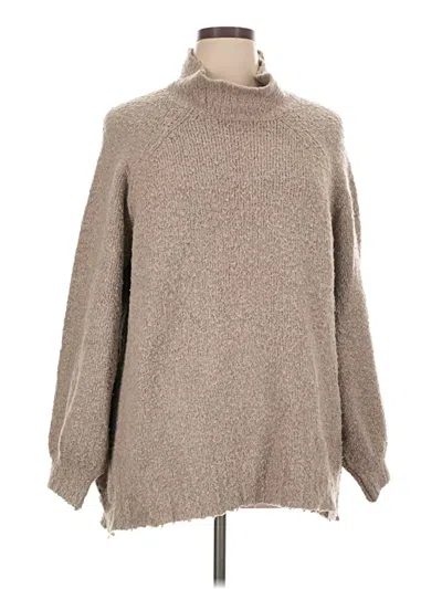 Pre-owned Aerie Turtleneck Sweater In Tan