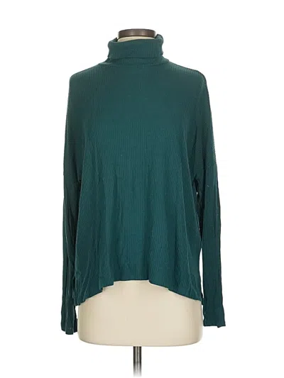Pre-owned Aerie Turtleneck Sweater In Teal