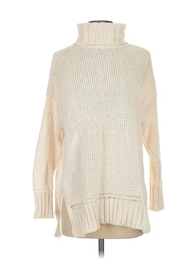Pre-owned Aerie Turtleneck Sweater In White