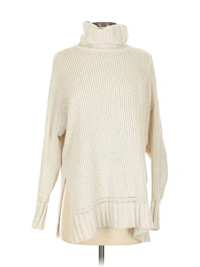 Pre-owned Aerie Turtleneck Sweater In White