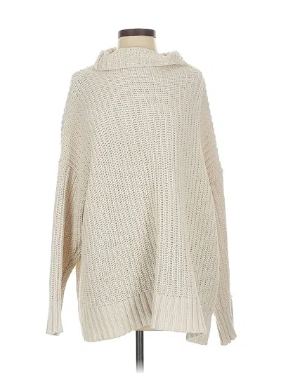 Pre-owned Aerie Turtleneck Sweater In White