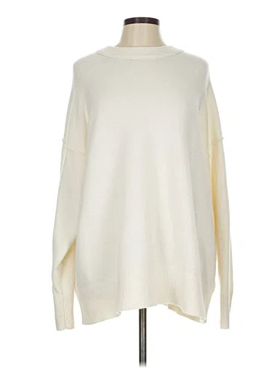 Pre-owned Aerie Turtleneck Sweater In White