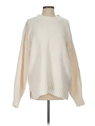 Pre-owned Aerie Turtleneck Sweater In White