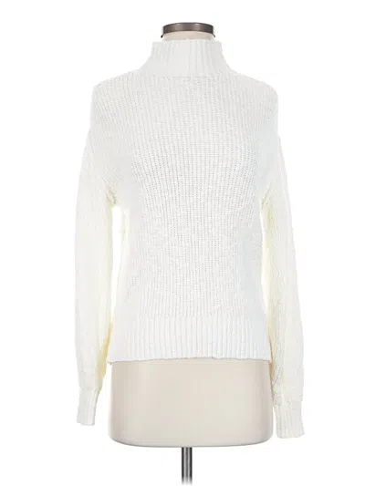 Pre-owned Aerie Turtleneck Sweater In White