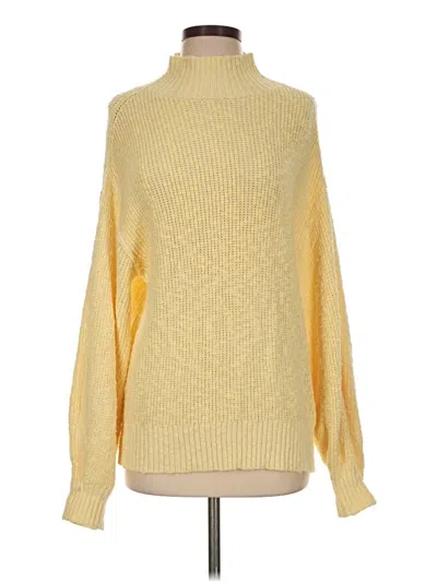 Pre-owned Aerie Turtleneck Sweater In Yellow