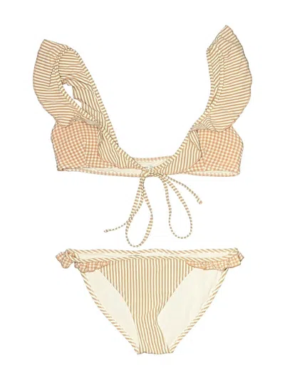 Pre-owned Aerie Two Piece Swimsuit In Brown