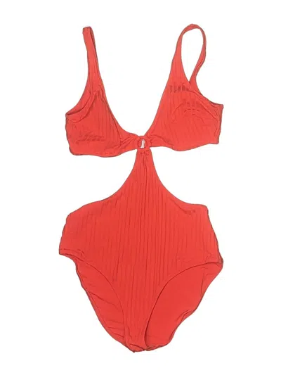 Pre-owned Aerie Two Piece Swimsuit In Red