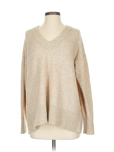 Pre-owned Aerie Wool Pullover Sweater In Brown