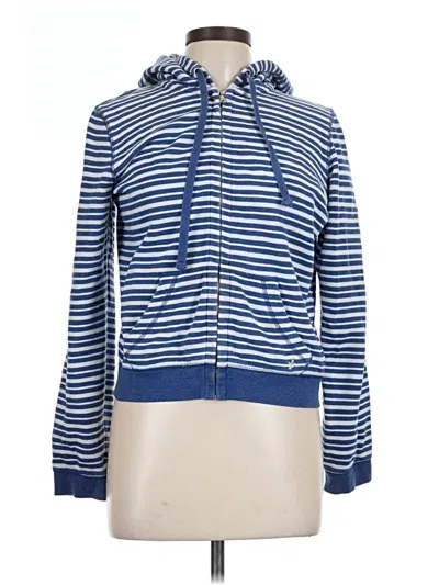 Pre-owned Aerie Zip Up Hoodie In Blue
