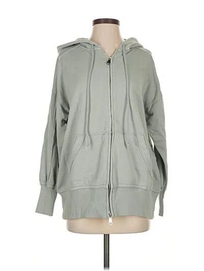 Pre-owned Aerie Zip Up Hoodie In Gray