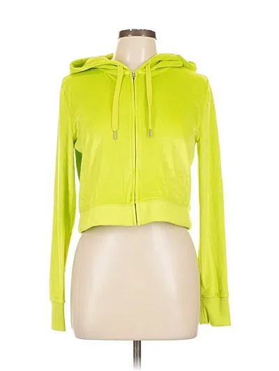 Pre-owned Aerie Zip Up Hoodie In Green