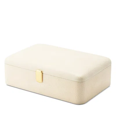 Aerin Abella Faux Shagreen Large Jewelry Box In Neutral