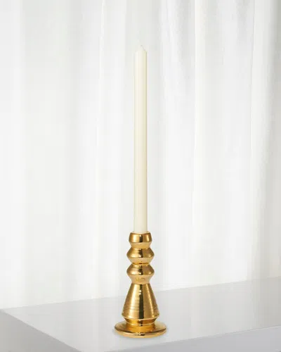 Aerin Allette 4.6" Medium Candleholder, Gold