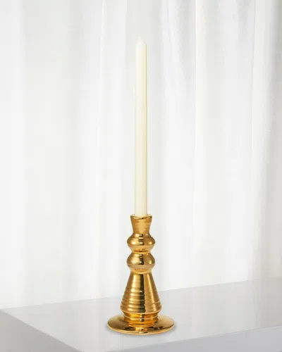 Aerin Allette 7.4" Extra-large Candleholder, Gold