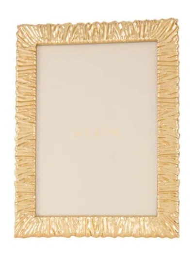 Pre-owned Aerin Ambroise Picture Frame In Gold