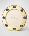 Aerin Augusta Gemstone Round Picture Frame, 5" In Blue