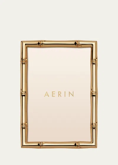 Aerin Ava Bamboo 4" X 6" Frame In Gold
