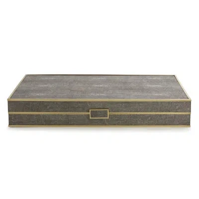 Aerin Backgammon Board Game In Chocolate