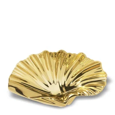 Aerin Brass Shell Vide Poche In Gold