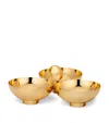 Aerin Brass Sintra Three-bowl Server In Gold