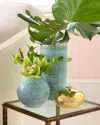 Aerin Calinda Tall Vase In Blue