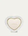 Aerin Cassiel Mosaic Heart Frame In White Quartz