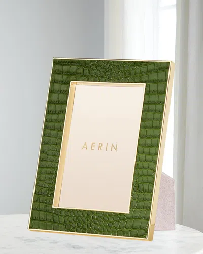 Aerin Classic Croc Leather Frame
