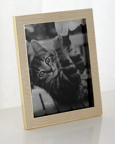 Aerin Classic Croc Leather Photo Frame