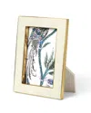 AERIN CLASSIC FAUX-SHAGREEN 4" X 6" PICTURE FRAME