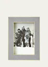 Aerin Classic Faux Shagreen 4" X 6" Picture Frame In Dove