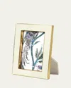 Aerin Classic Faux Shagreen 4" X 6" Picture Frame In Neutral
