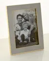 Aerin Classic Faux-shagreen 5" X 7" Picture Frame In Dove