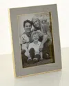 Aerin Classic Dove Faux-shagreen 5" X 7" Frame In Dove
