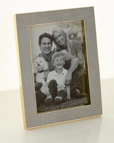 Aerin Classic Faux-shagreen 5" X 7" Picture Frame In Multi