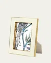 Aerin Classic Faux Shagreen 5" X 7" Picture Frame In Dv Cream