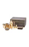 Aerin Classic Shagreen Bar Set; Chocolate In Multi